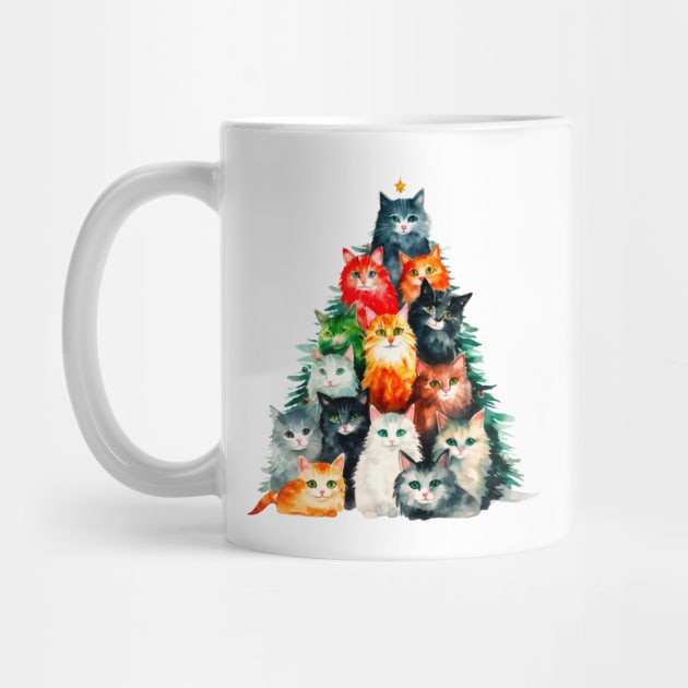 Cat Christmas Tree by MZeeDesigns